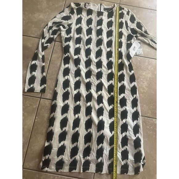 NWT Karen Kane XL Soft Stretch Printed Dress Made In Los Angeles - Picture 6 of 9